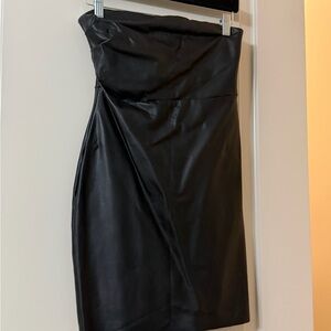 Free People Black Strapless Dress